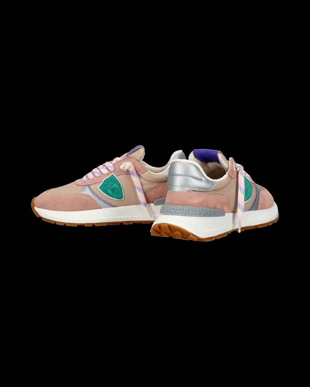 Philippe Model Sneaker sportive Antibes da donna in nylon e pelle - Rosa 2025