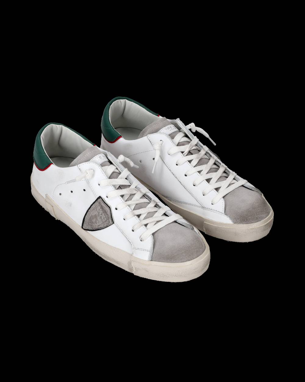 Philippe Model Sneaker basse Paris uomo - bianco e verde militare Vendita