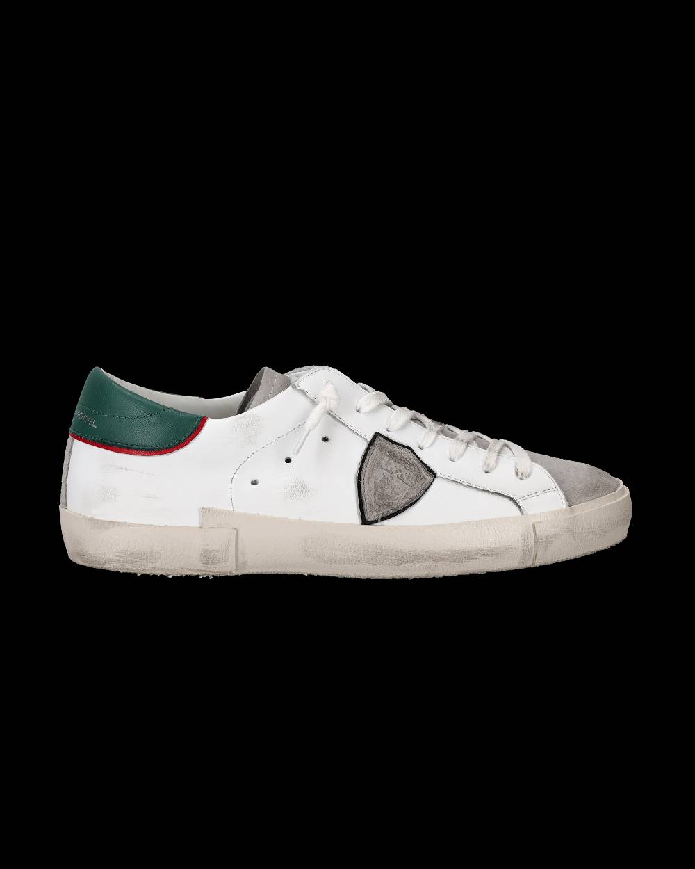 Philippe Model Sneaker basse Paris uomo - bianco e verde militare Vendita