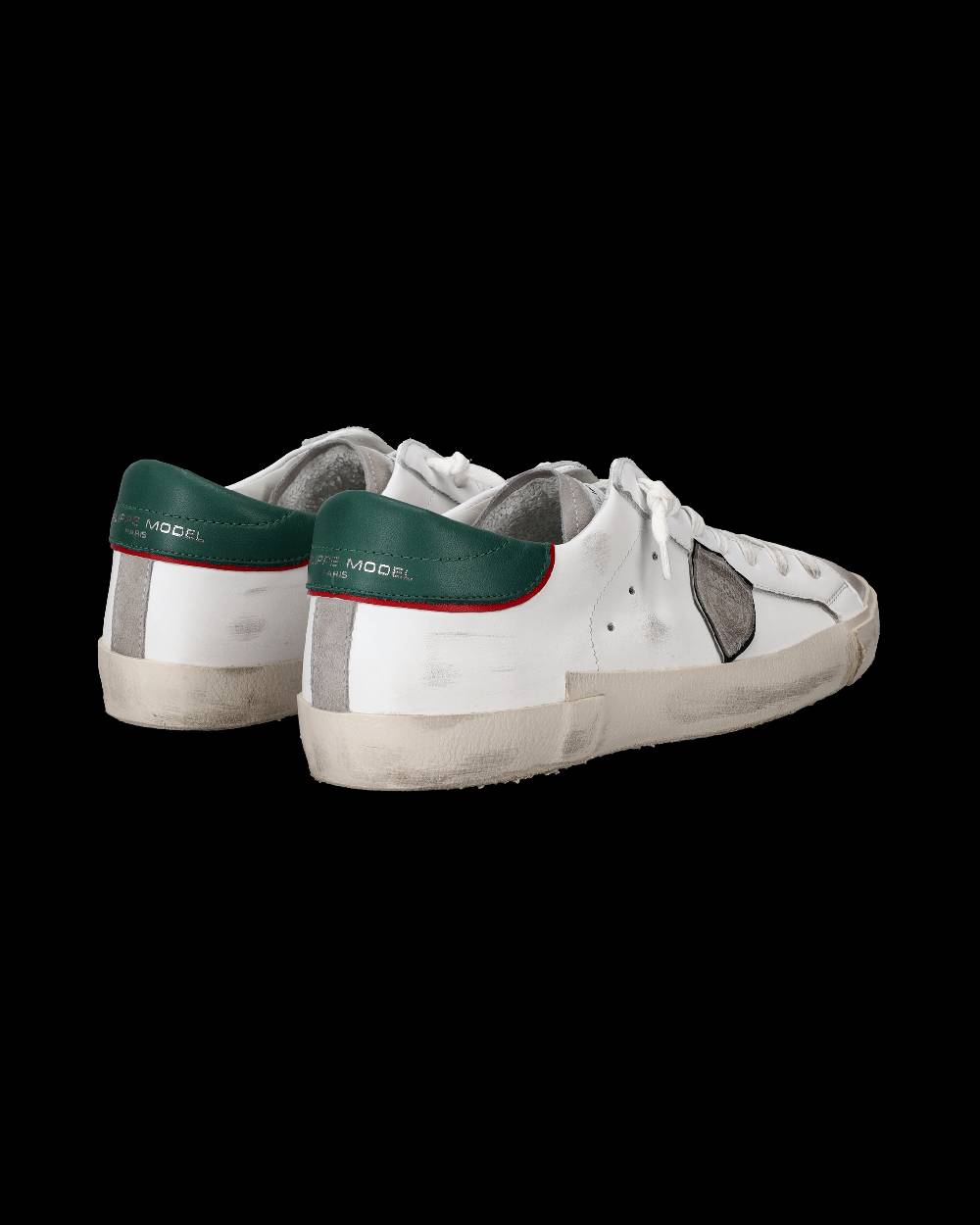 Philippe Model Sneaker basse Paris uomo - bianco e verde militare Vendita