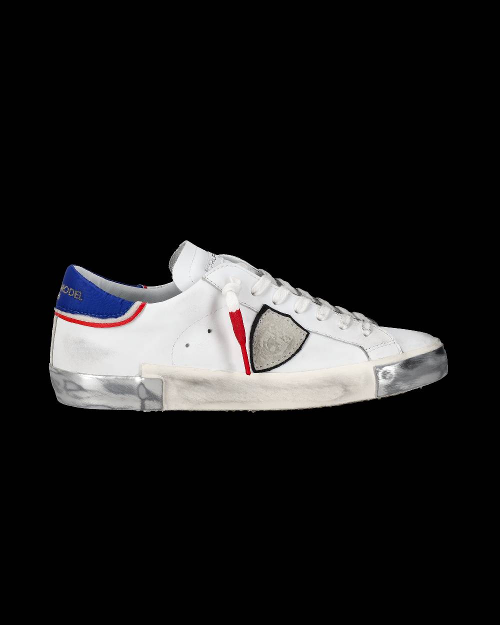 Philippe Model Sneaker basse Prsx uomo - bianco, blu e rosso Soddisfazione Garantita