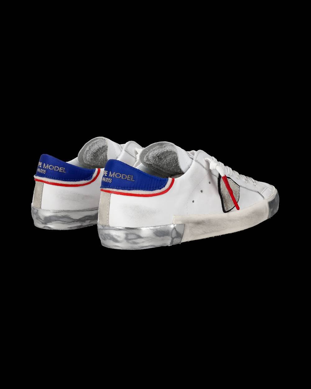 Philippe Model Sneaker basse Prsx uomo - bianco, blu e rosso Soddisfazione Garantita
