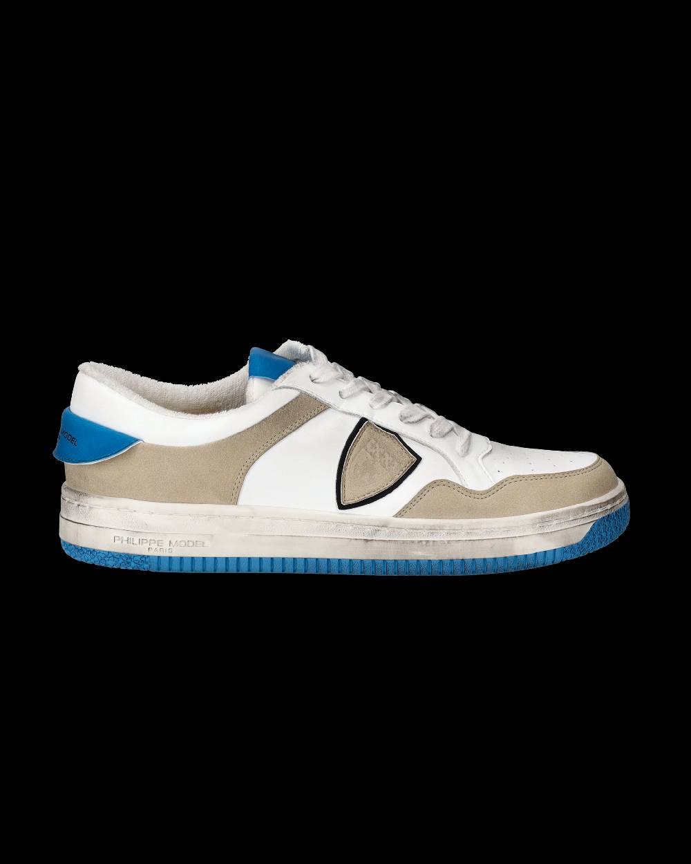 Philippe Model Sneakers Lyon da Uomo Bianche e Blu in Pelle Riciclata Acquista Ora