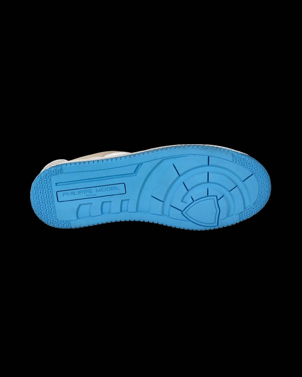 Philippe Model Sneakers Lyon da Uomo Bianche e Blu in Pelle Riciclata Acquista Ora