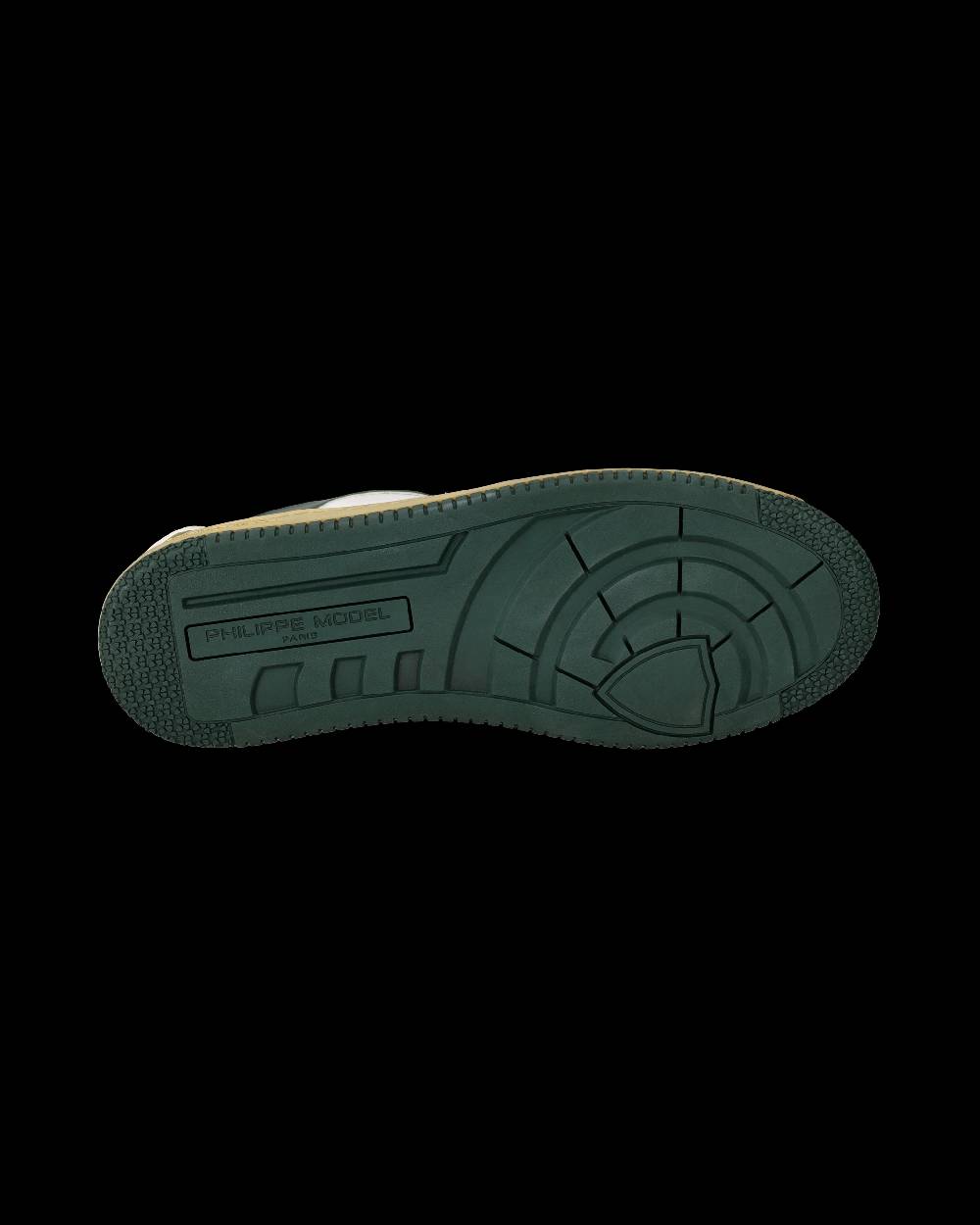 Philippe Model Sneakers Lyon da Uomo Bianche e Verdi in Pelle Riciclata Promozione Limitata