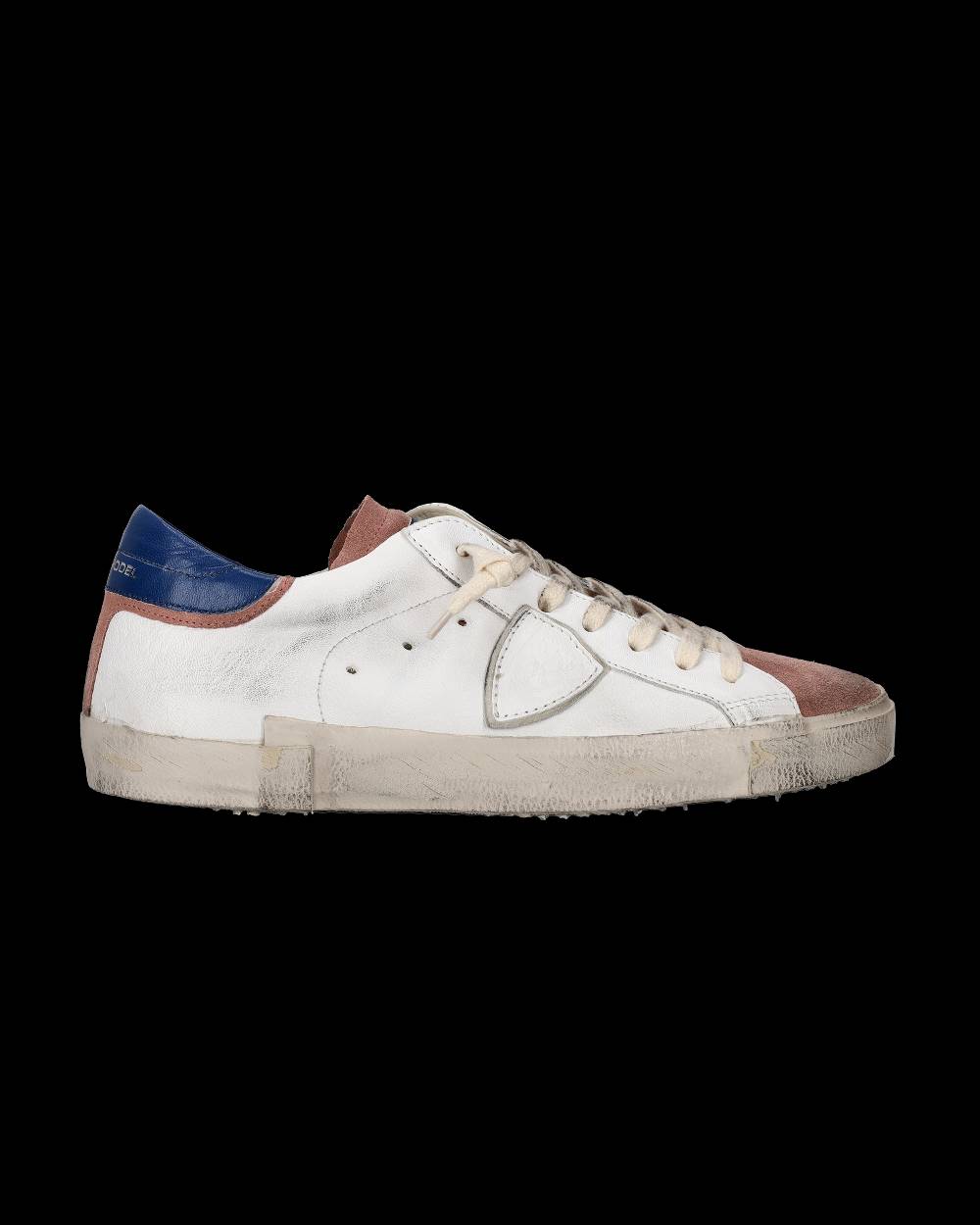 Philippe Model Sneaker basse Paris uomo - bianco e rosa Sottocosto