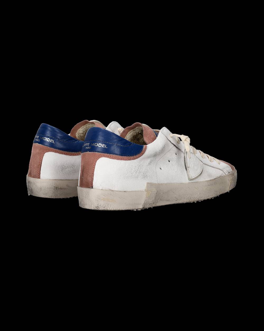 Philippe Model Sneaker basse Paris uomo - bianco e rosa Sottocosto