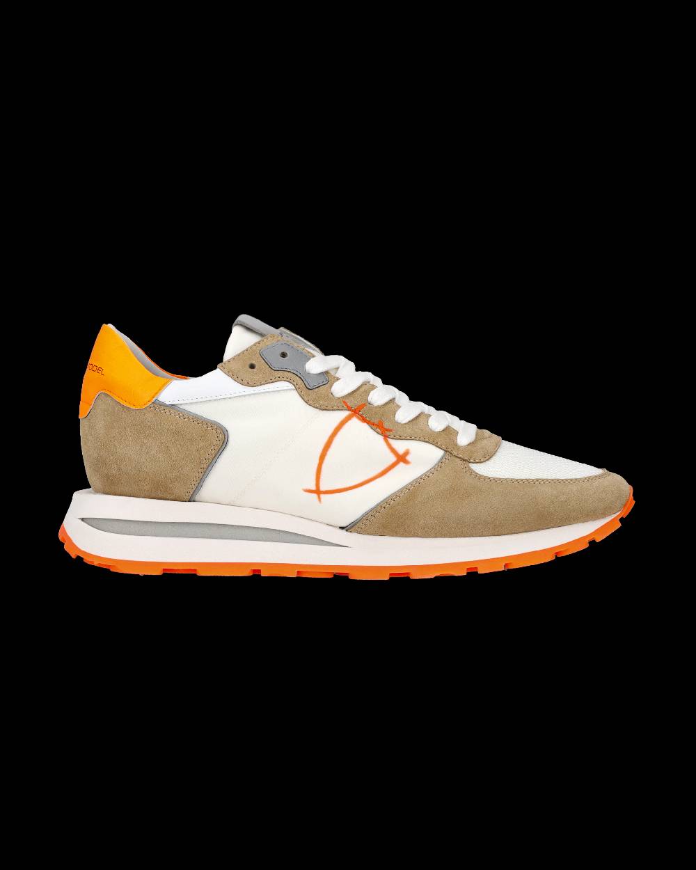 Philippe Model Sneaker basse Tropez Haute uomo - bianco e arancio Economico