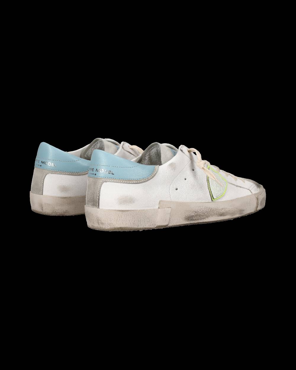 Philippe Model Sneaker basse Prsx uomo - bianco, grigio e azzurro Vendita Economica