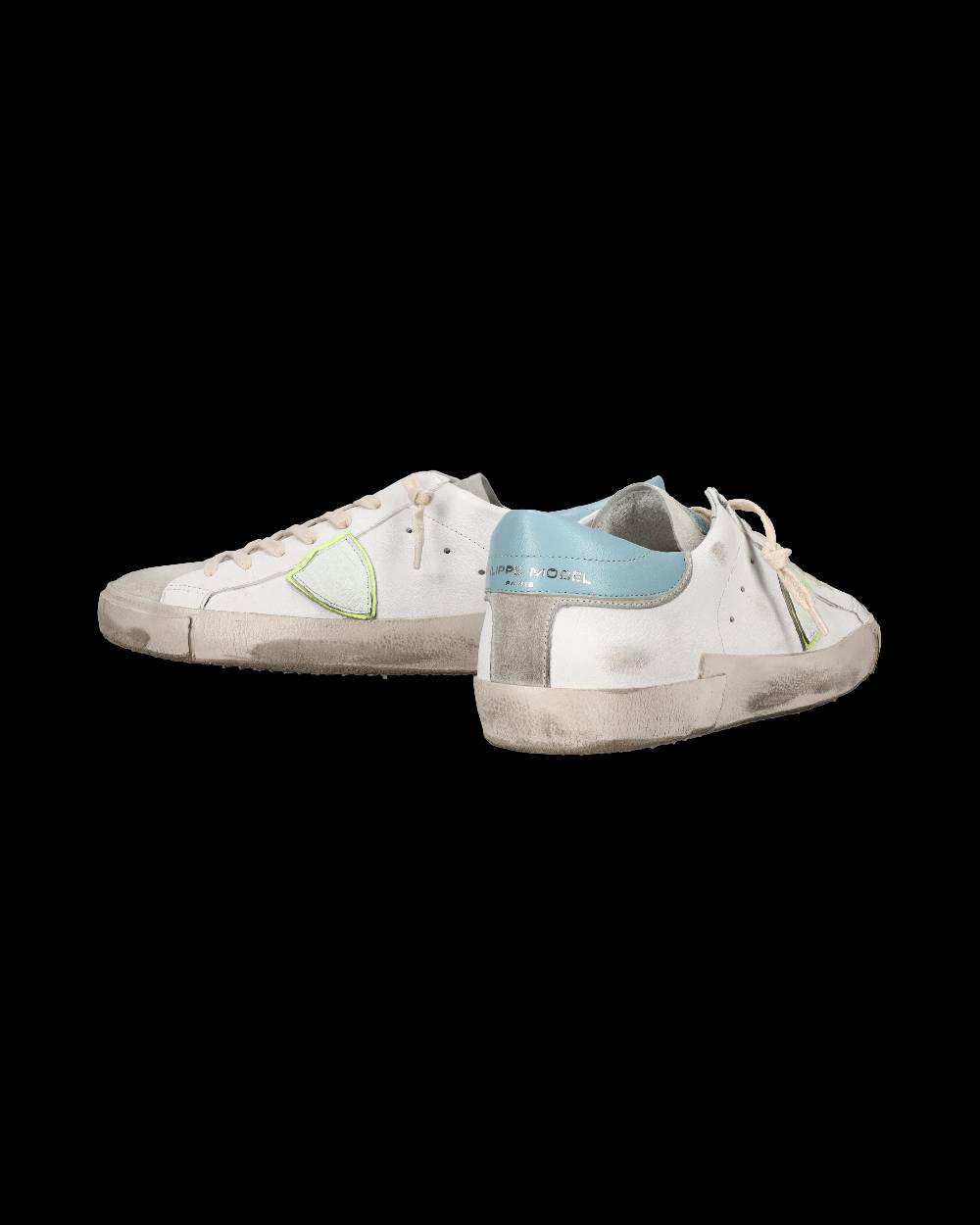 Philippe Model Sneaker basse Prsx uomo - bianco, grigio e azzurro Vendita Economica