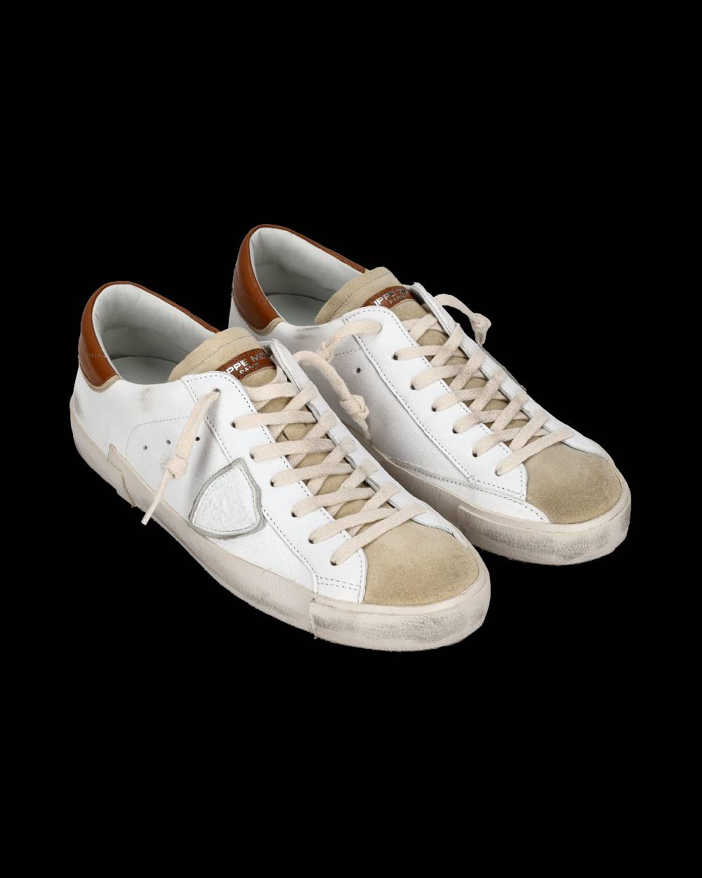 Philippe Model Sneaker basse Prsx uomo - beige e marrone Saldi Di Fabbrica