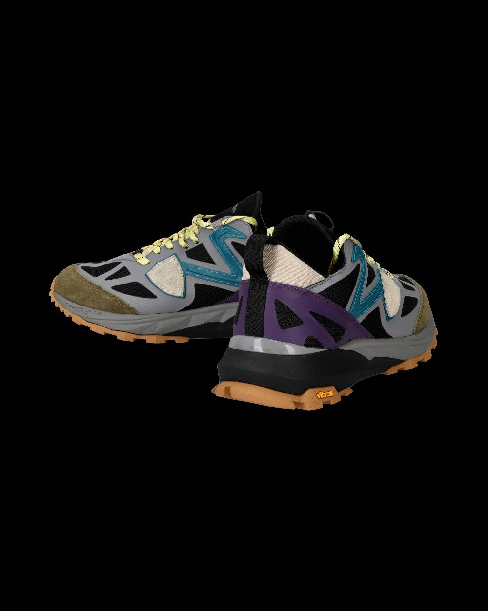 Philippe Model Sneaker basse Rocx uomo - grigio e petrolio In Saldo