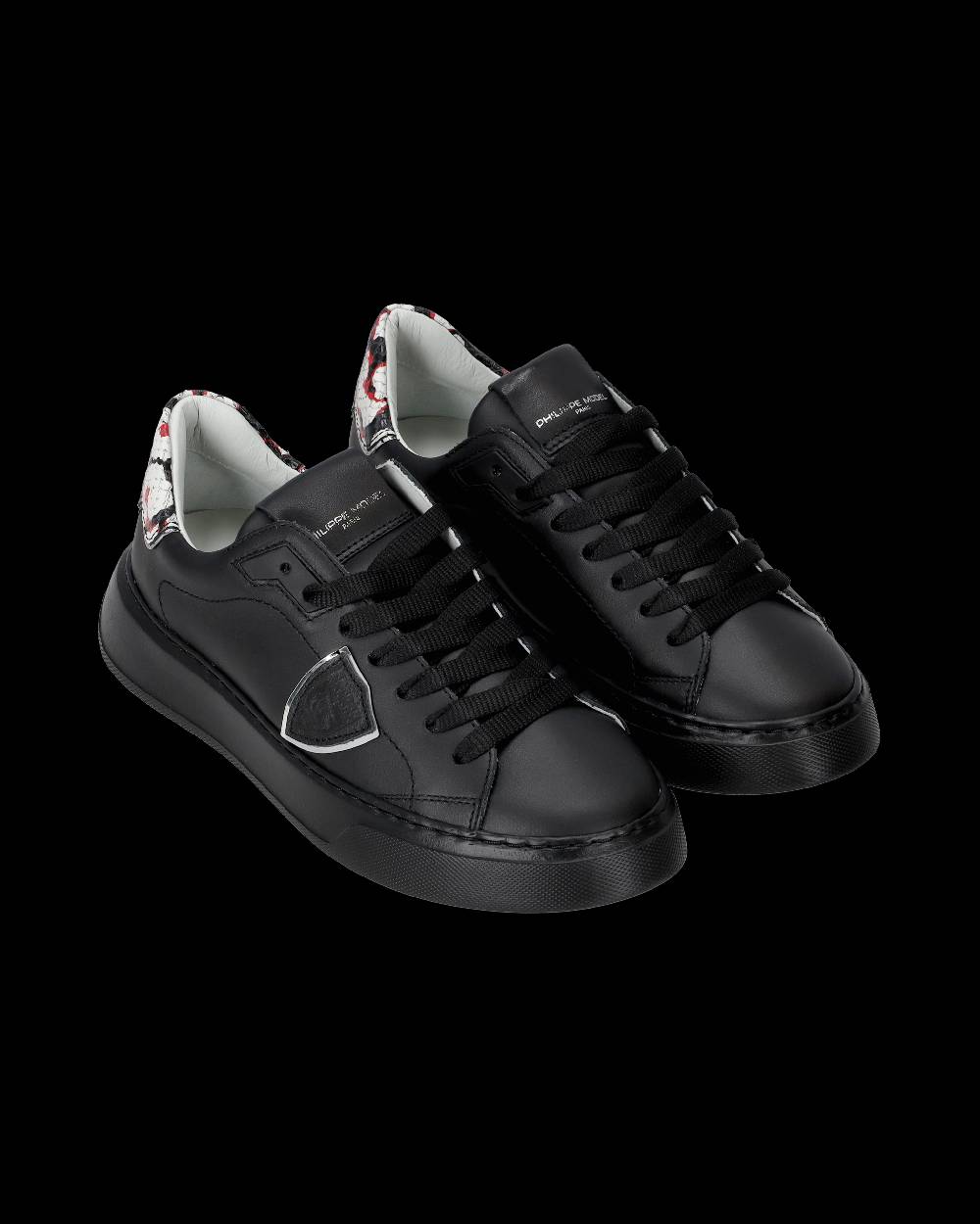 Philippe Model Sneakers Temple Nere Donna in Pelle Con Negozio online di fabbrica