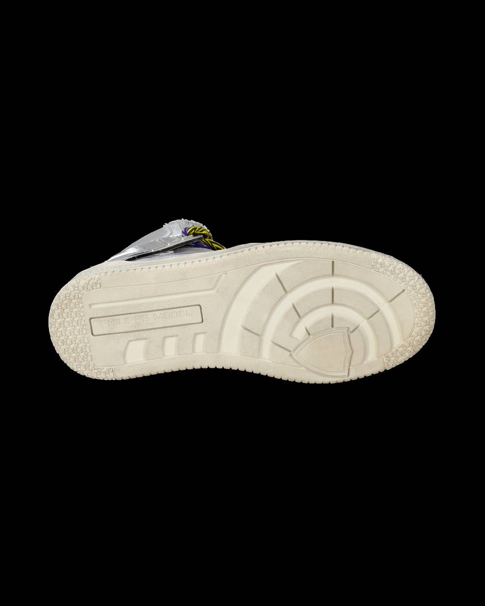 Philippe Model Sneakers Alte La Grande da Donna Argento in Pelle Metal Offerta per la Festa della Mamma