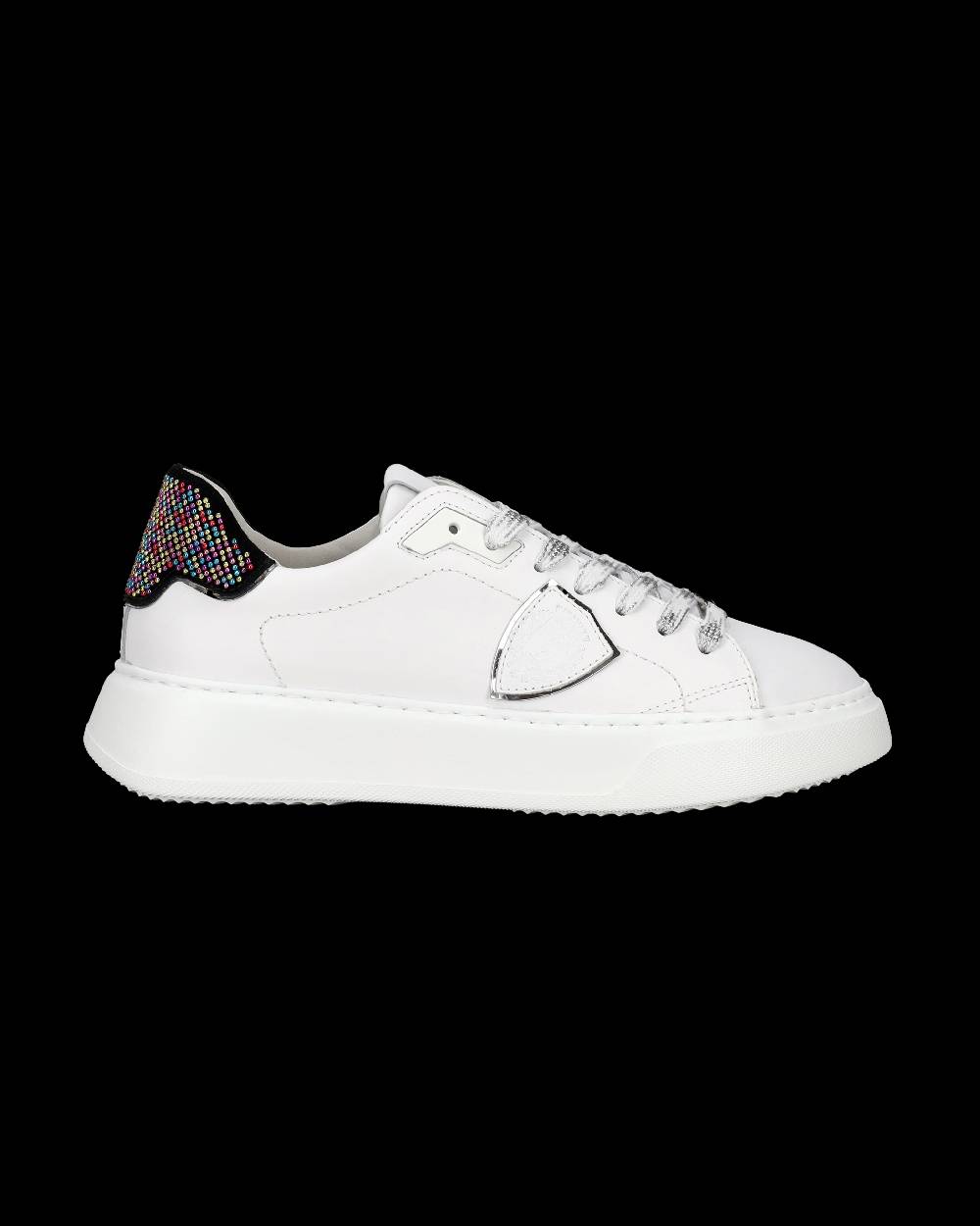 Philippe Model Sneaker Temple Donna, Bianco e Nero Smaltimento dello stoccaggio