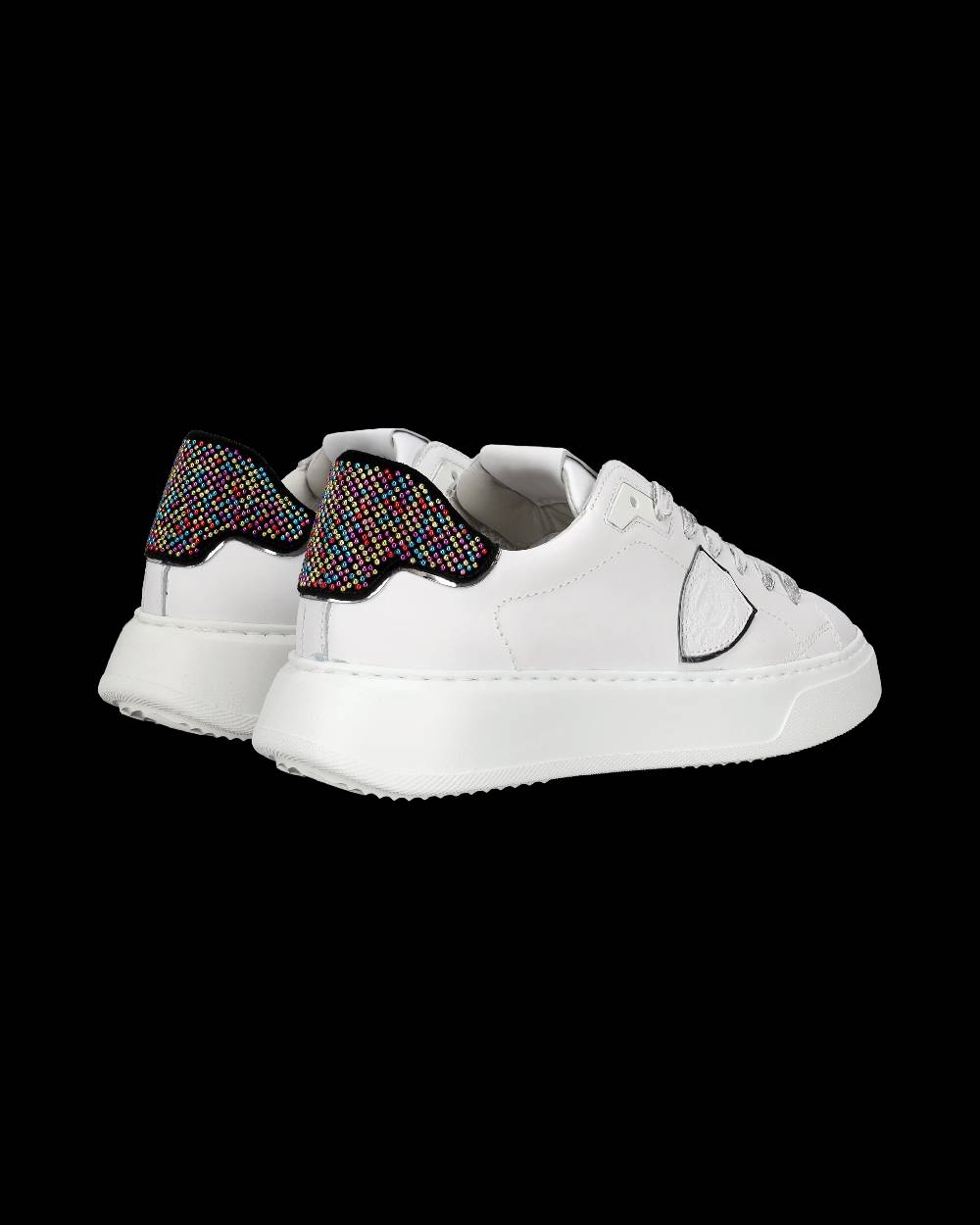 Philippe Model Sneaker Temple Donna, Bianco e Nero Smaltimento dello stoccaggio