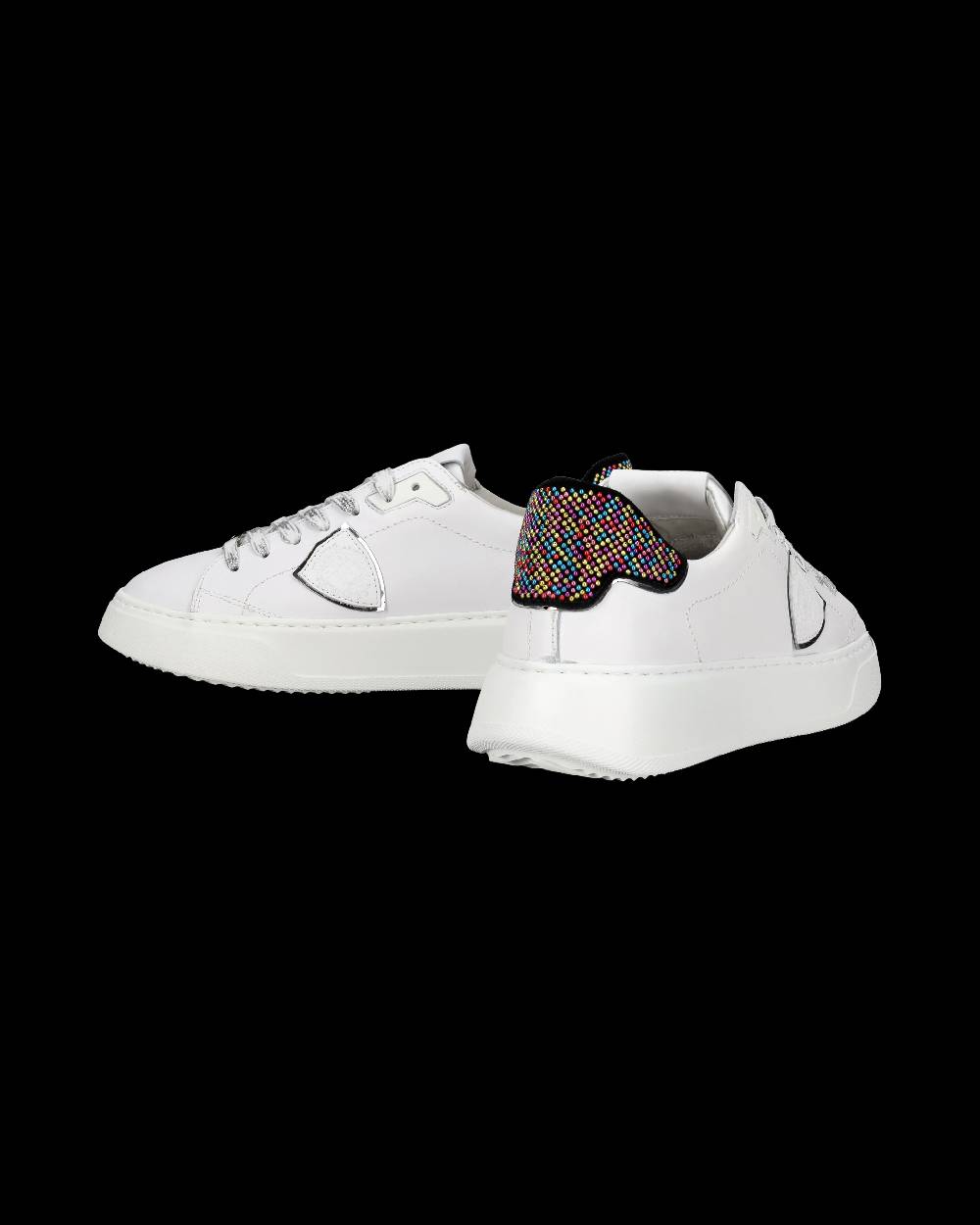 Philippe Model Sneaker Temple Donna, Bianco e Nero Smaltimento dello stoccaggio
