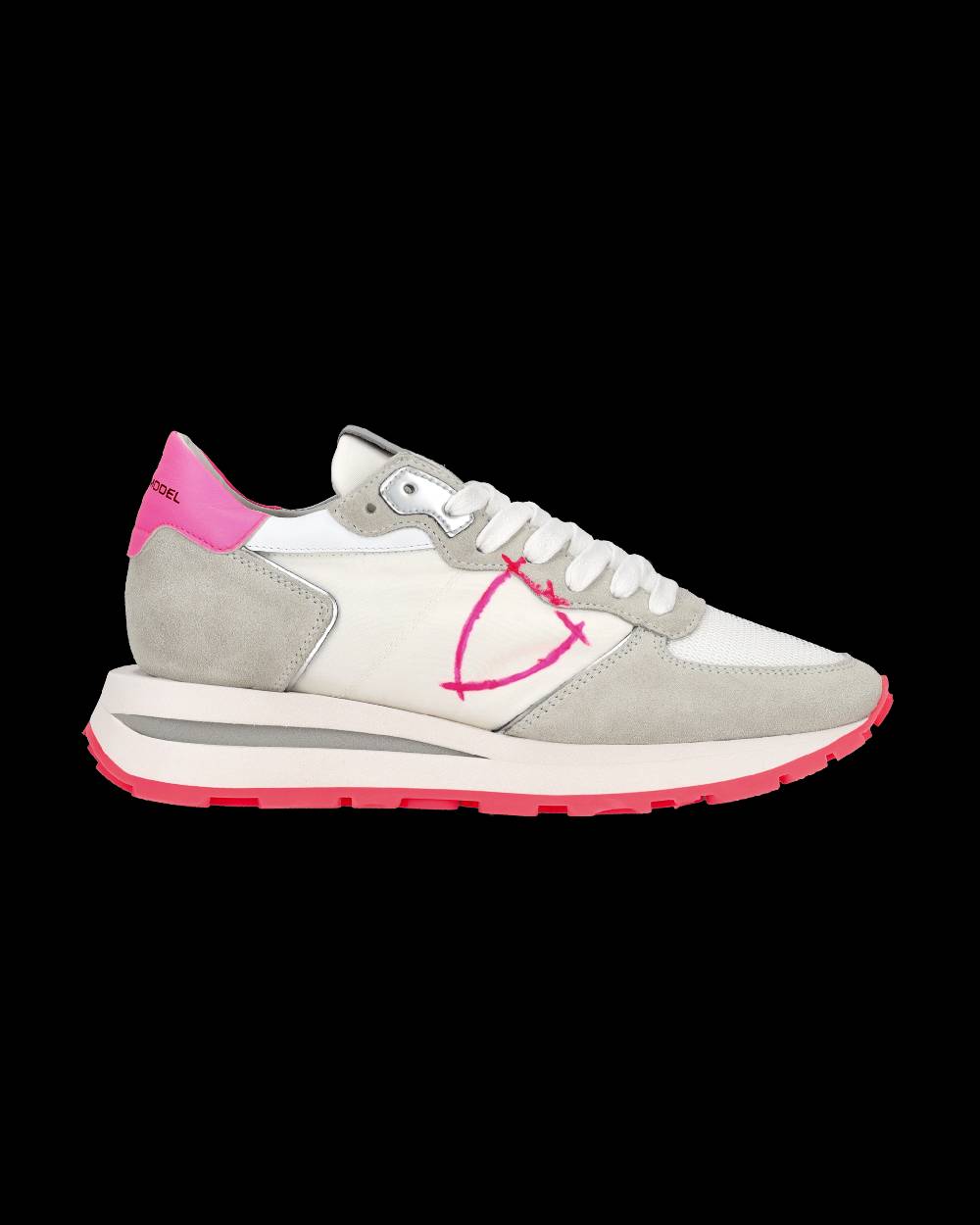 Philippe Model Sneaker basse Tropez Haute donna - bianco, grigio e fucsia Offerte esclusive