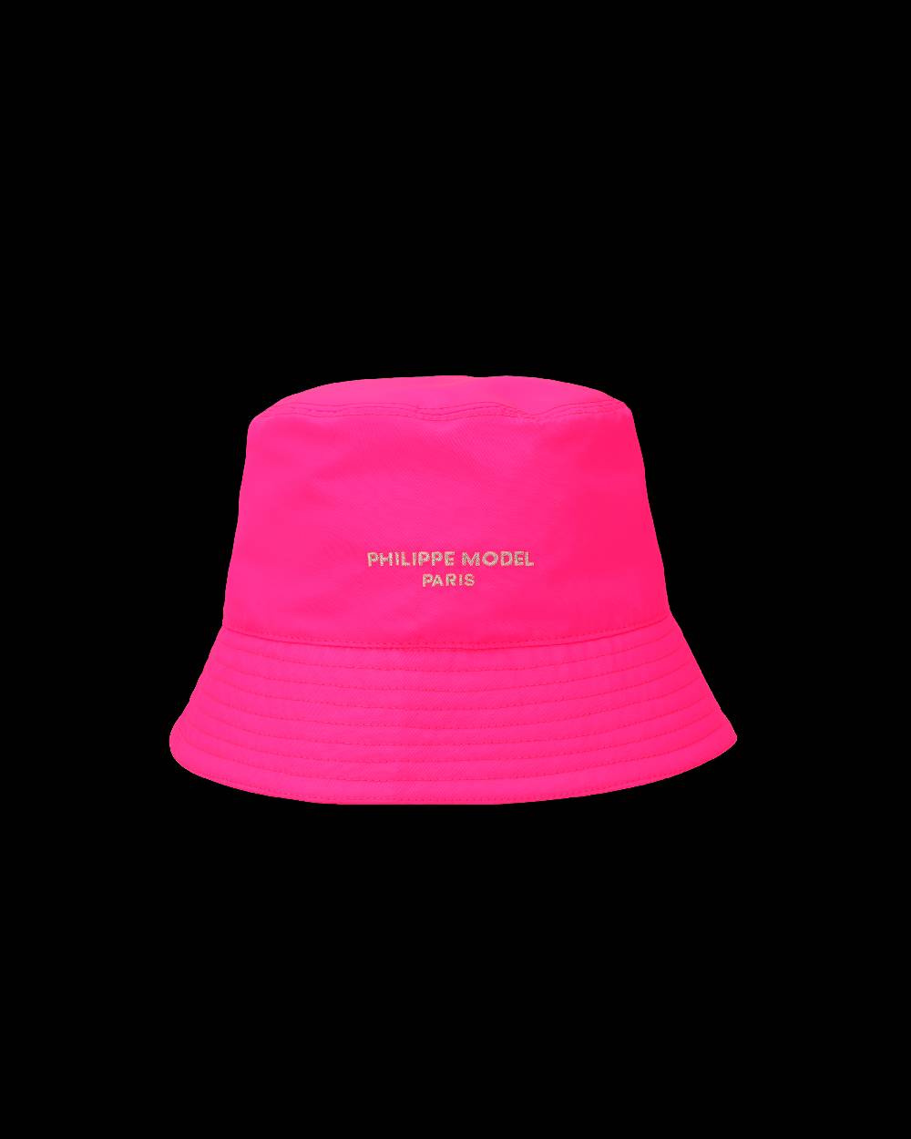 Philippe Model Cappello da Donna Fucsia in Tessuto Tecnico