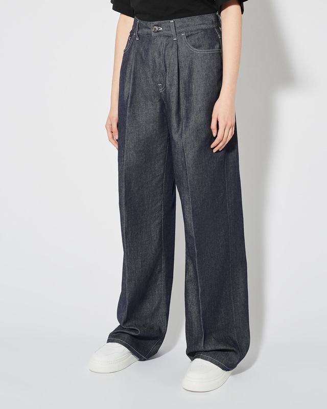 Philippe Model Jeans Charlotte da Donna Blu in Denim Nuovi prodotti