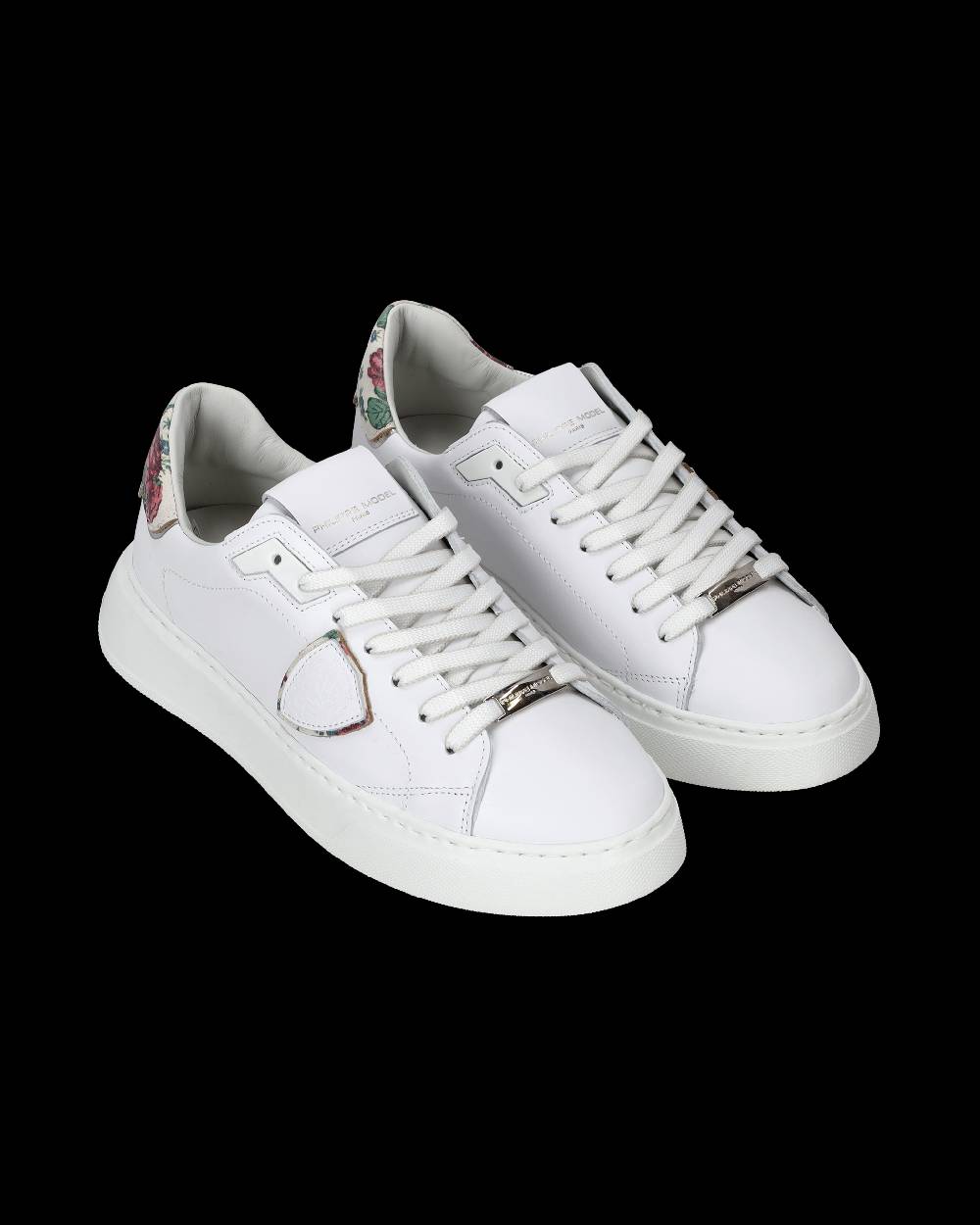 Philippe Model Sneakers Temple da Donna Bianche e Rosa in Pelle Enormi risparmi