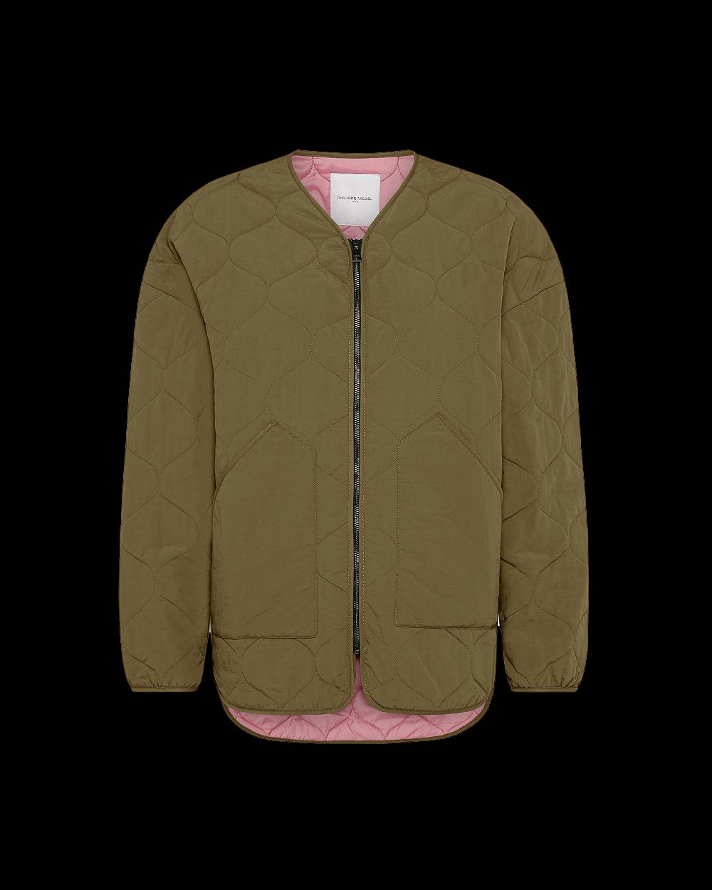 Philippe Model Piumino Grace da Donna Verde militare in Tessuto Tecnico Super Saving Price
