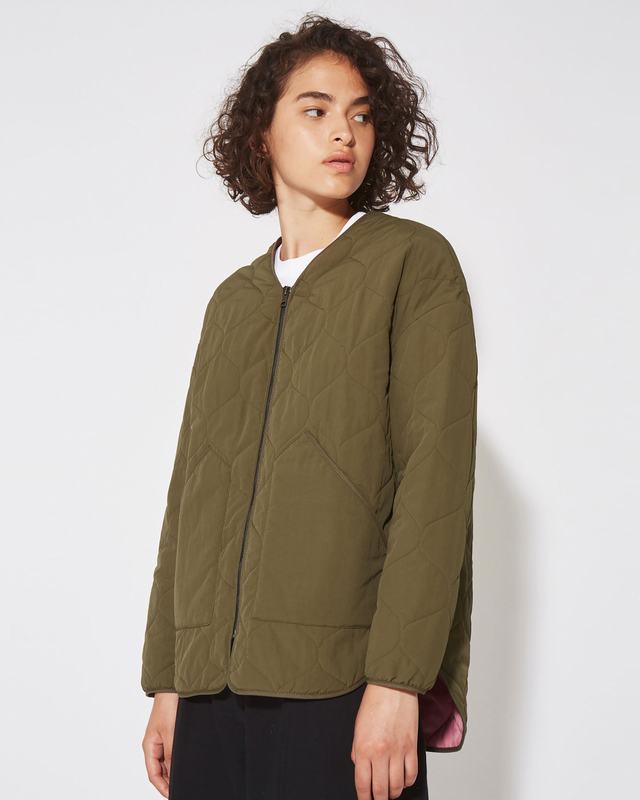 Philippe Model Piumino Grace da Donna Verde militare in Tessuto Tecnico Super Saving Price