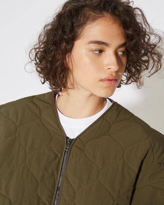 Philippe Model Piumino Grace da Donna Verde militare in Tessuto Tecnico Super Saving Price