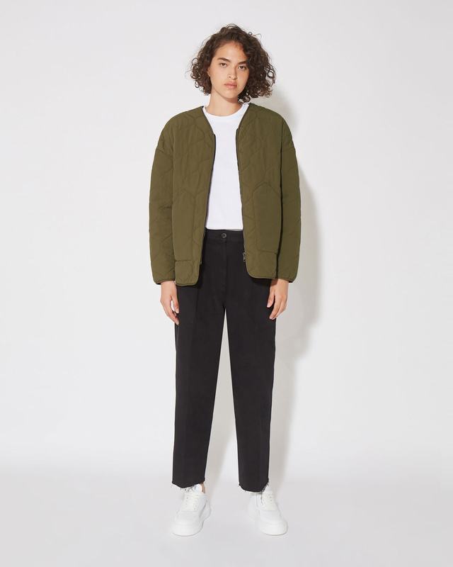 Philippe Model Piumino Grace da Donna Verde militare in Tessuto Tecnico Super Saving Price