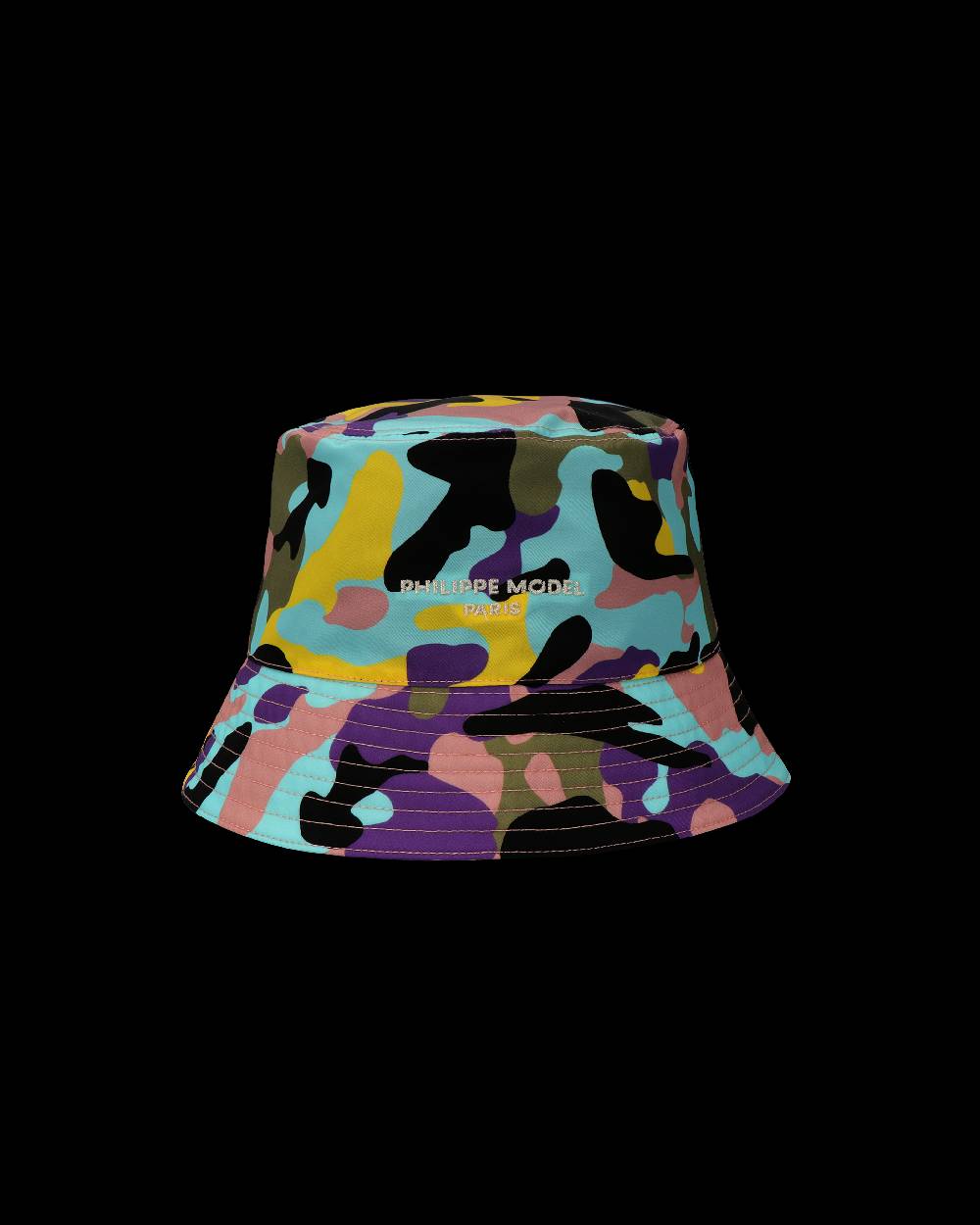Philippe Model Cappello da Donna Camouflage multicolore in Tessuto Tecnico Fino al 50% di sconto