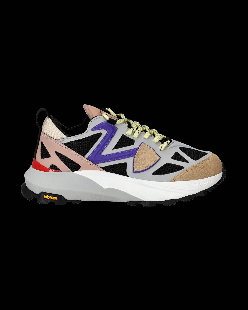 Philippe Model Sneaker basse Rocx donna - grigio, nero e violetto Sostegno trimestrale