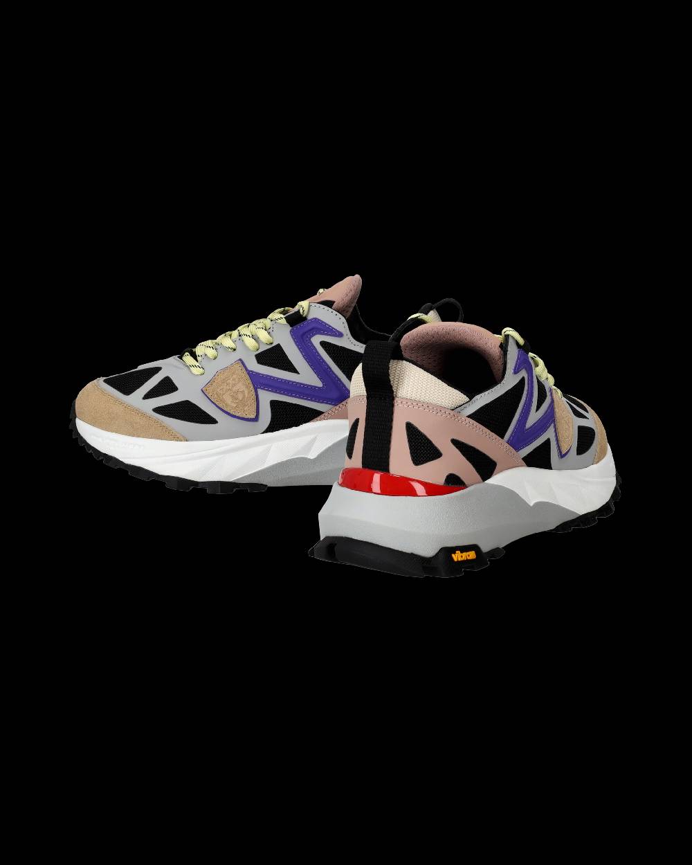 Philippe Model Sneaker basse Rocx donna - grigio, nero e violetto Sostegno trimestrale
