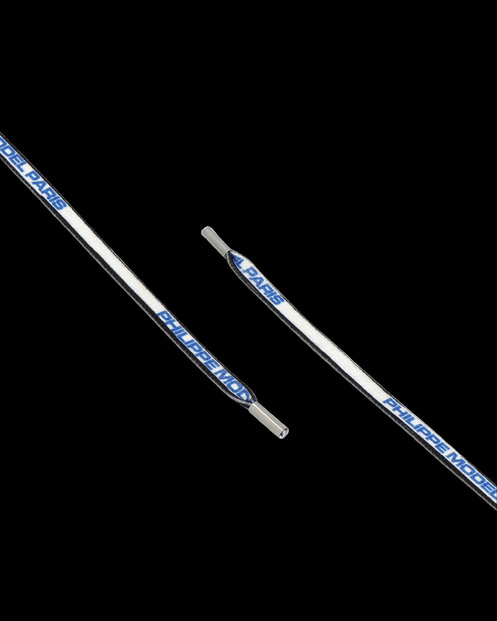 Philippe Model Lacci da Uomo Bianchi e Blu in Cotone Limitato a 3 giorni
