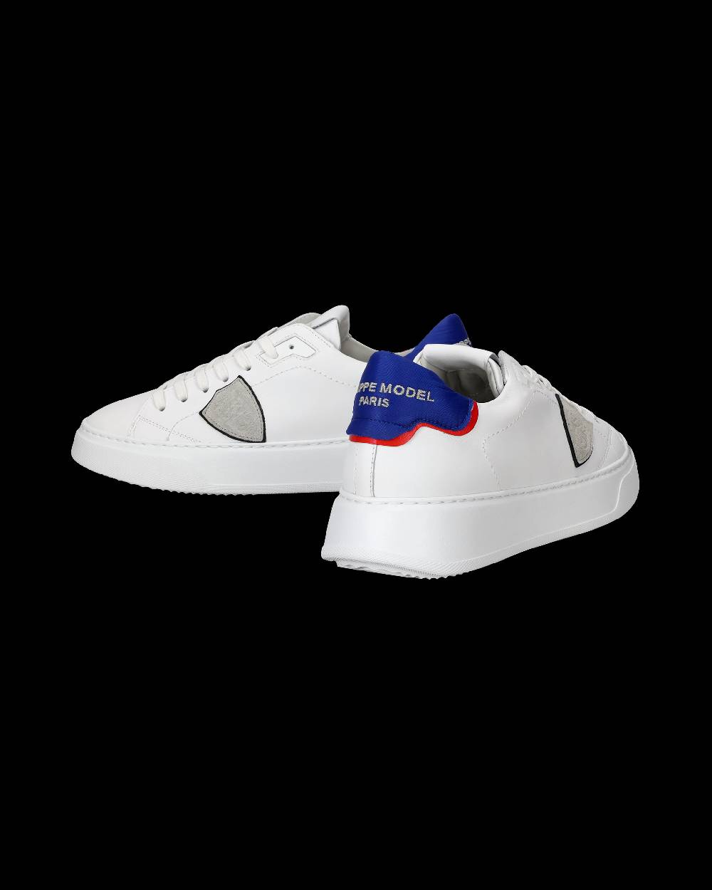 Philippe Model Sneaker bassa Temple uomo - bianco, rosso e blu Black Friday Prezzi