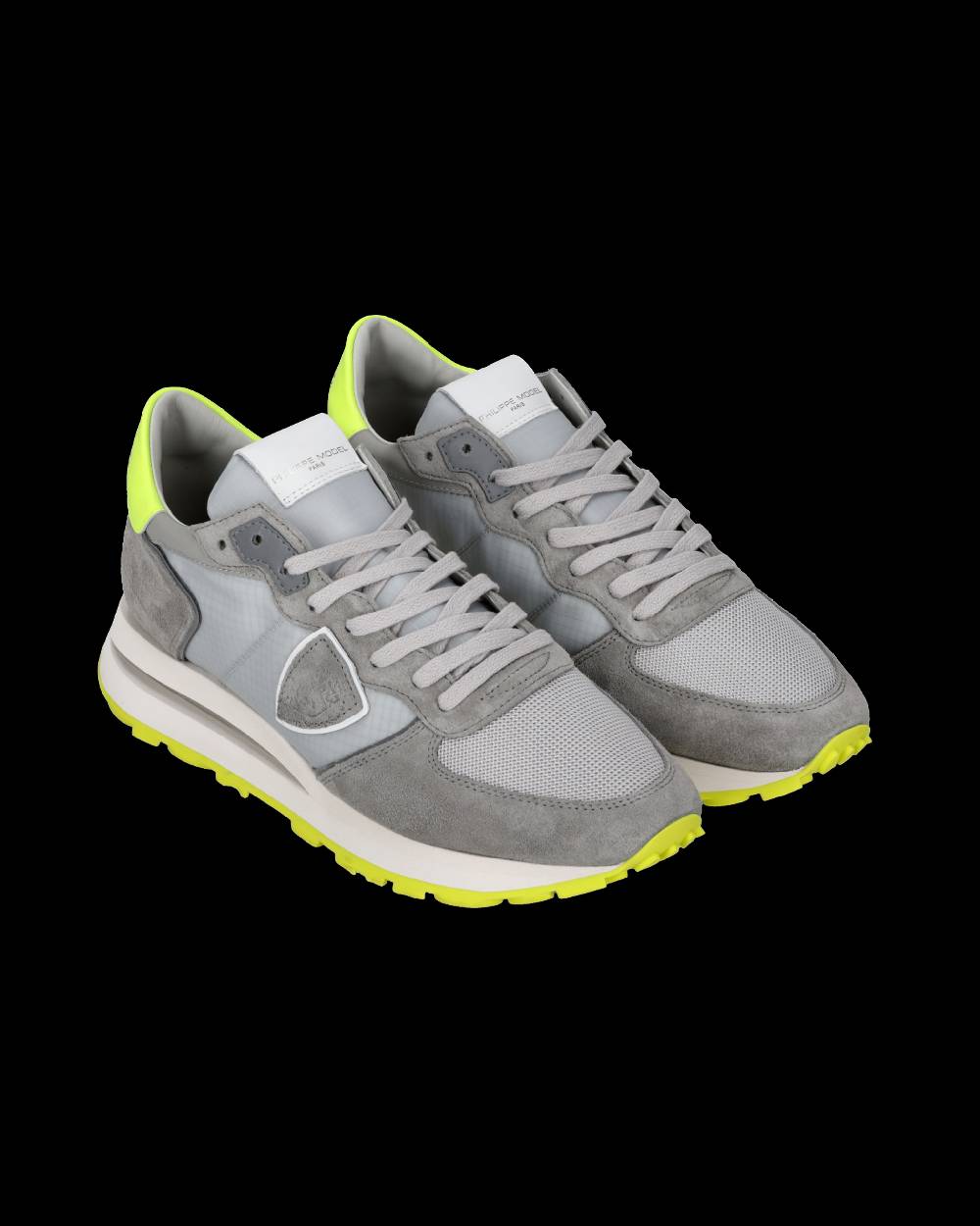 Philippe Model Sneaker basse Tropez Haute uomo - grigio e giallo
