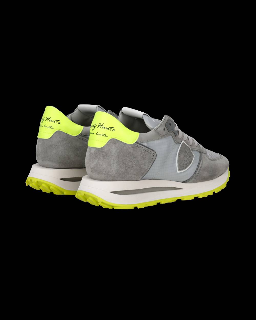 Philippe Model Sneaker basse Tropez Haute uomo - grigio e giallo In vendita