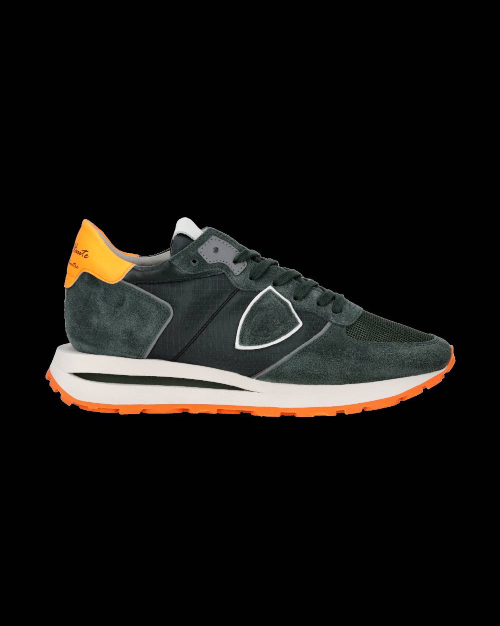 Philippe Model Sneaker basse Tropez Haute uomo - verde e arancione Duty-free