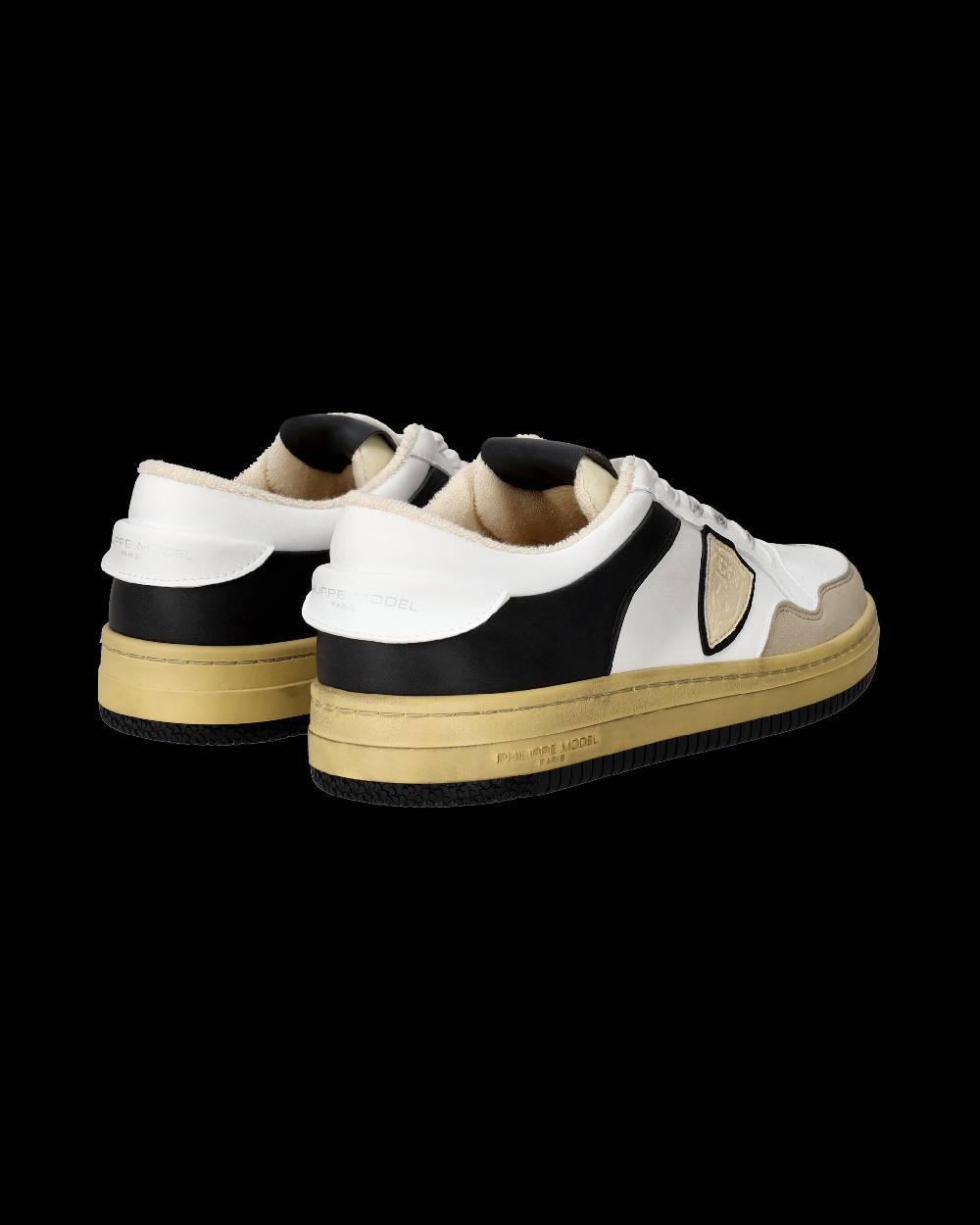 Philippe Model Sneakers Lyon da Uomo Bianche e Nere in Pelle Riciclata 50% di sconto per tempo limitato