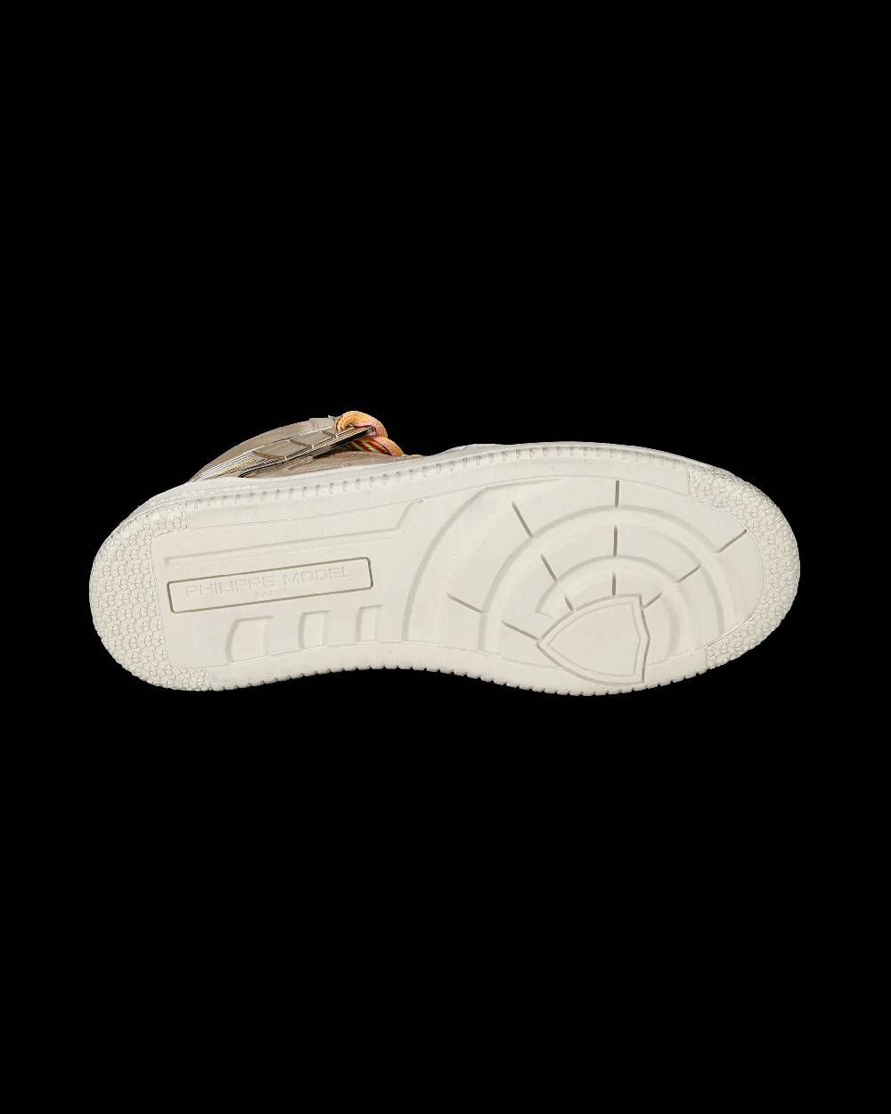 Philippe Model Sneakers Alte La Grande da Uomo Platinium in Pelle Metal Spedizione Gratuita