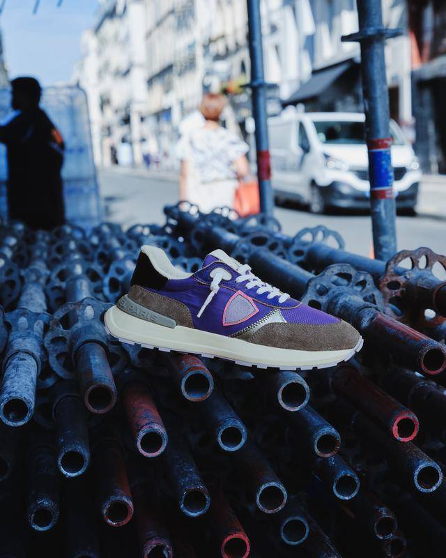 Philippe Model Sneaker running basse Antibes donna - viola e grigio Consegna Veloce