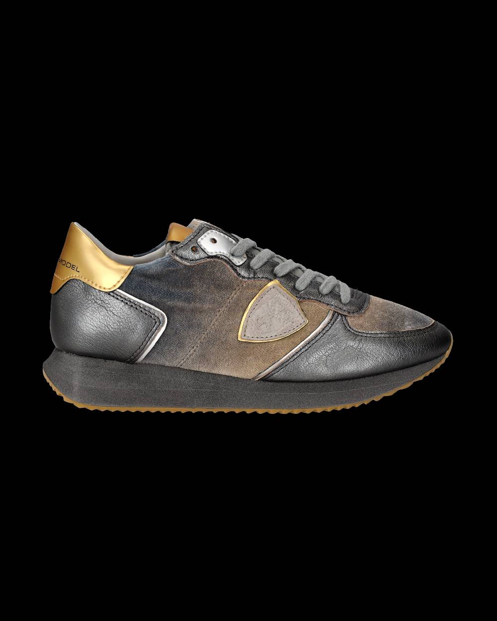 Philippe Model Sneaker basse Trpx donna - blu acqua e oro Shopping Online