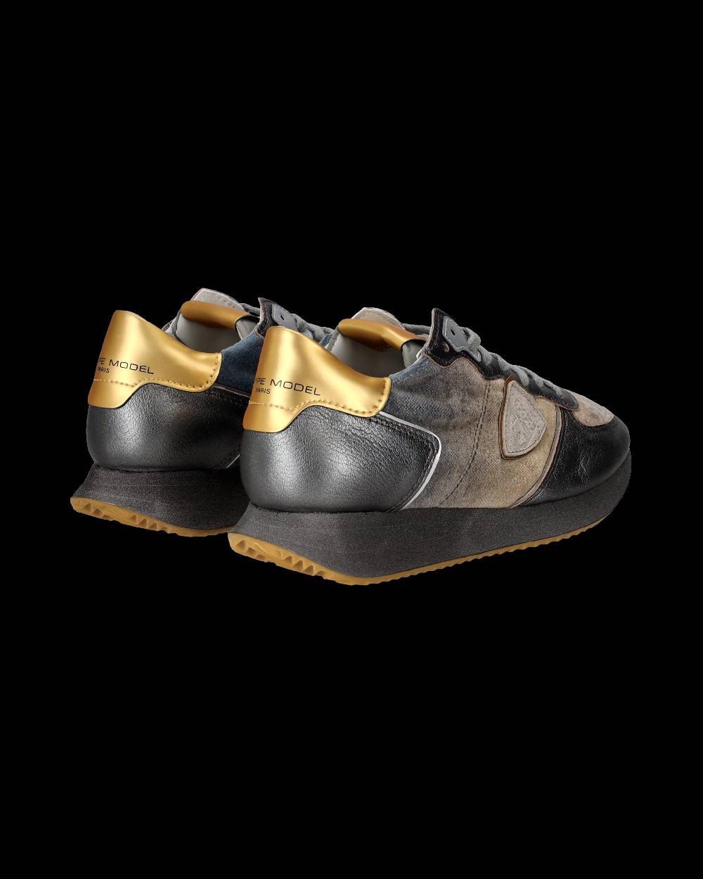 Philippe Model Sneaker basse Trpx donna - blu acqua e oro Shopping Online