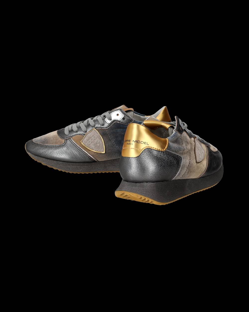 Philippe Model Sneaker basse Trpx donna - blu acqua e oro Shopping Online