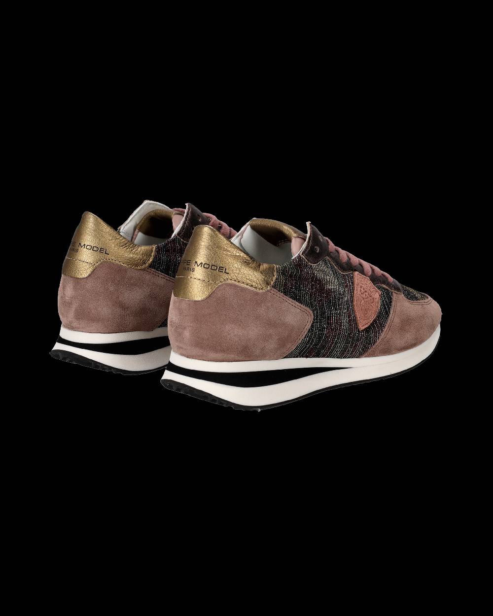 Philippe Model Sneaker basse Tropez donna - camouflage, rosa e bronzo Prezzo Ridotto