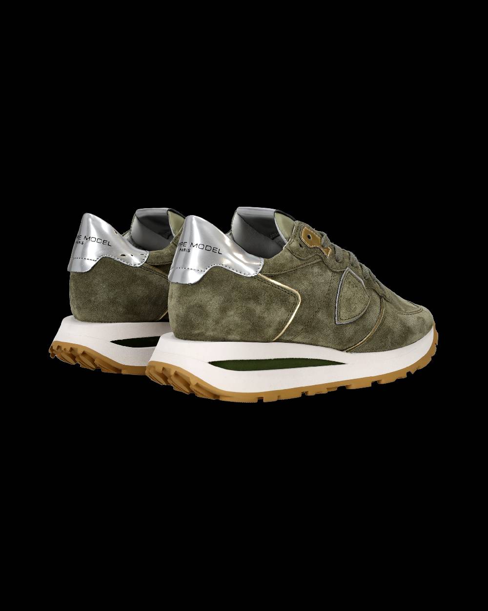Philippe Model Sneaker basse Tropez Haute donna - verde Convenienza