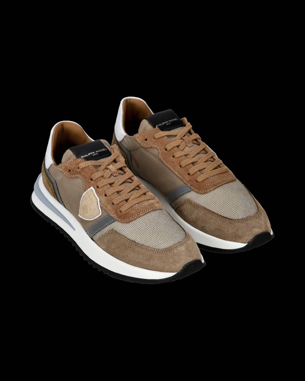 Philippe Model Sneaker casual Tropez 2.1 da uomo in nylon e pelle - Tortora Sconto