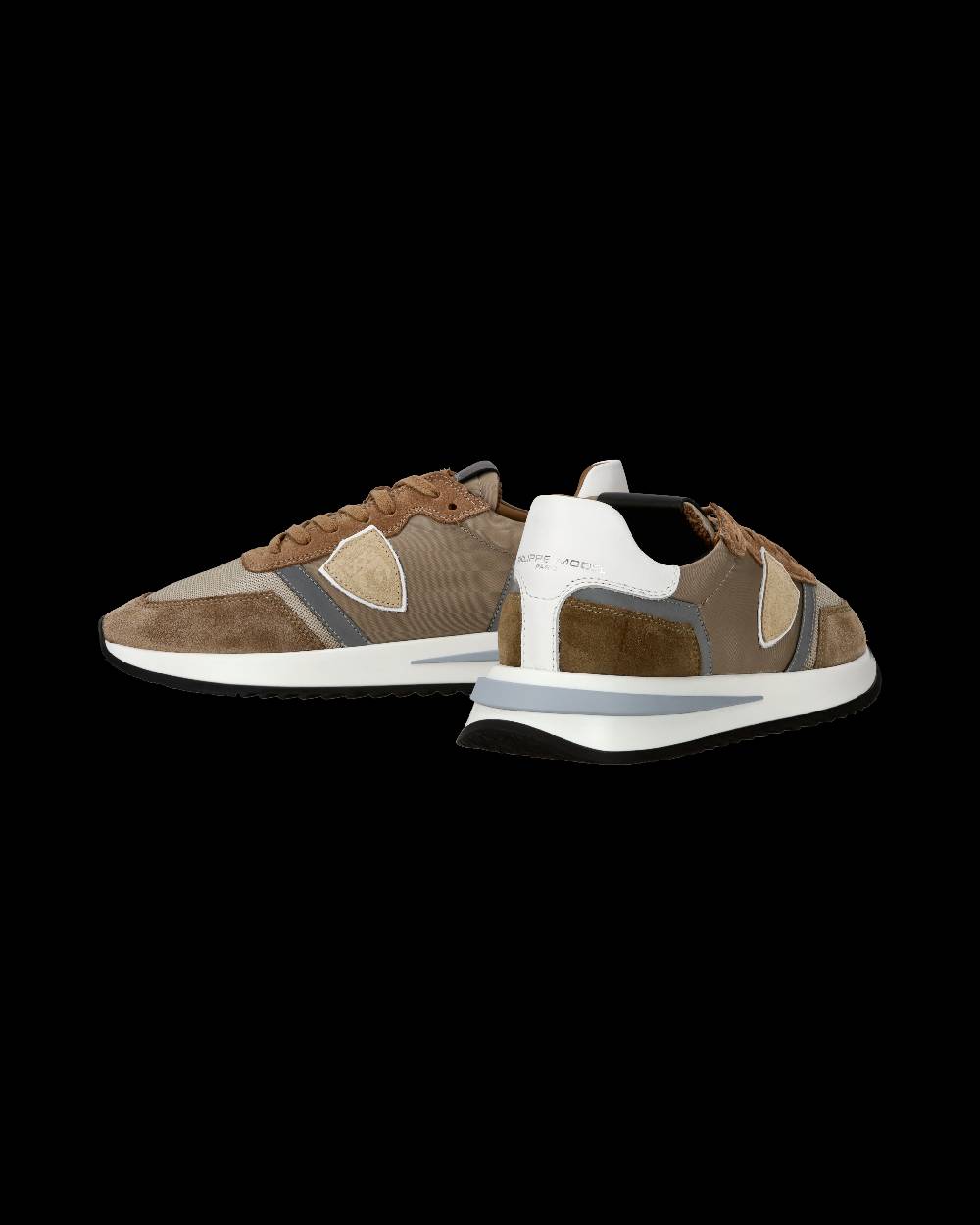 Philippe Model Sneaker casual Tropez 2.1 da uomo in nylon e pelle - Tortora Sconto