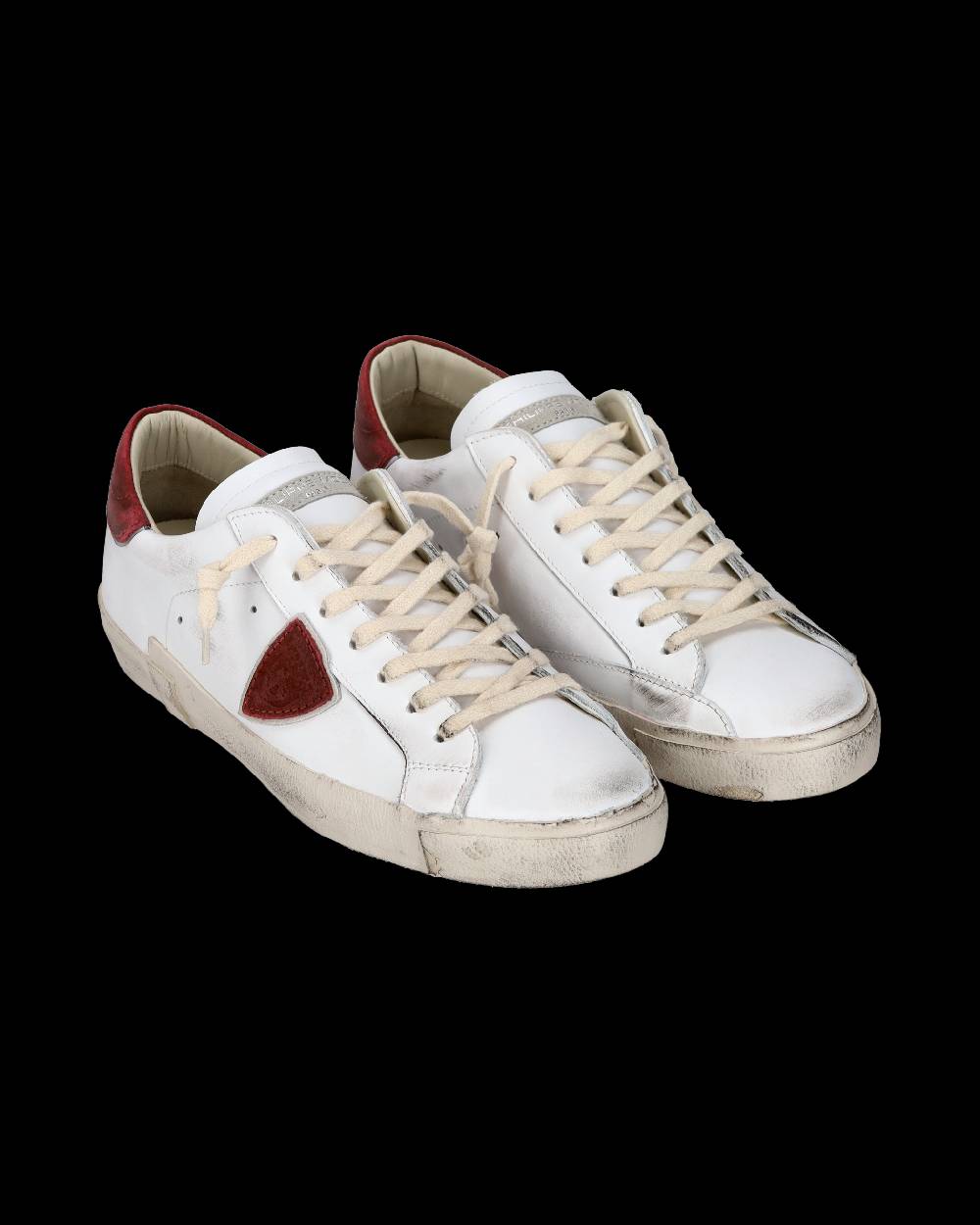 Philippe Model Sneaker casual Prsx da uomo in pelle - Bianco e rosso Offerta