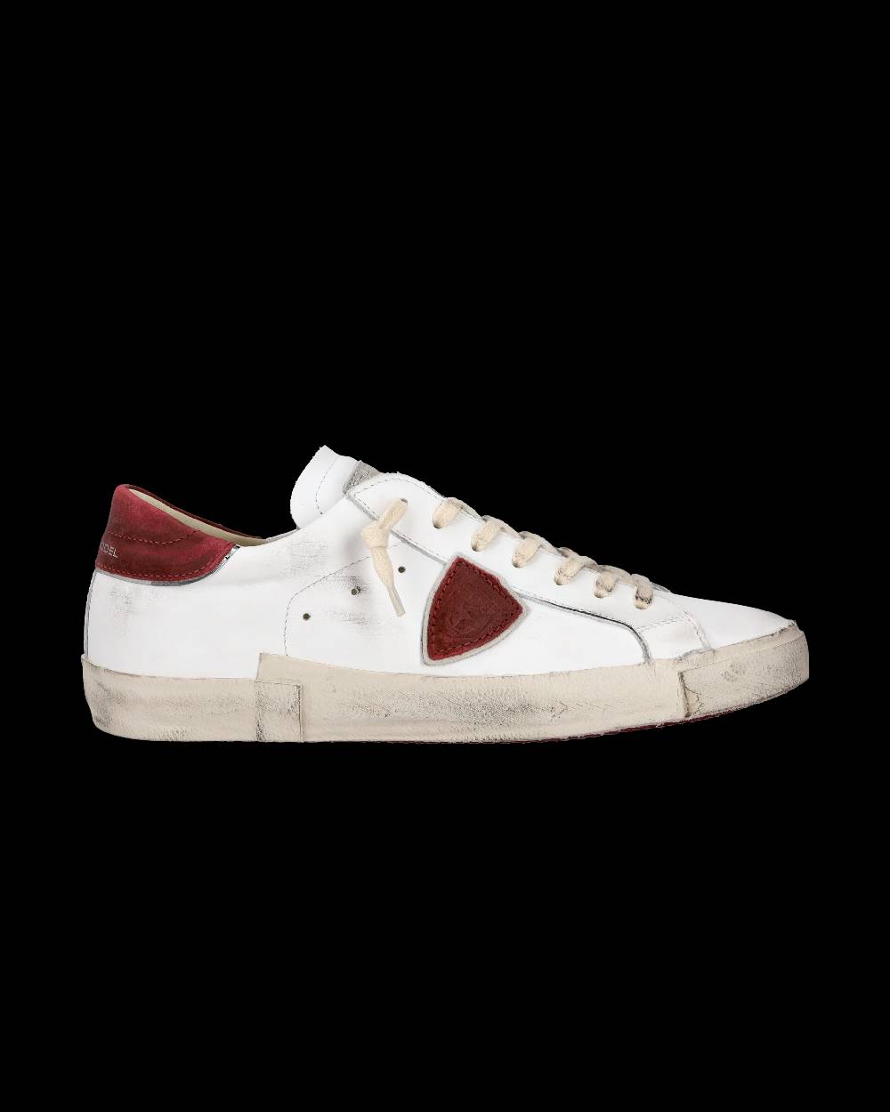 Philippe Model Sneaker casual Prsx da uomo in pelle - Bianco e rosso Offerta