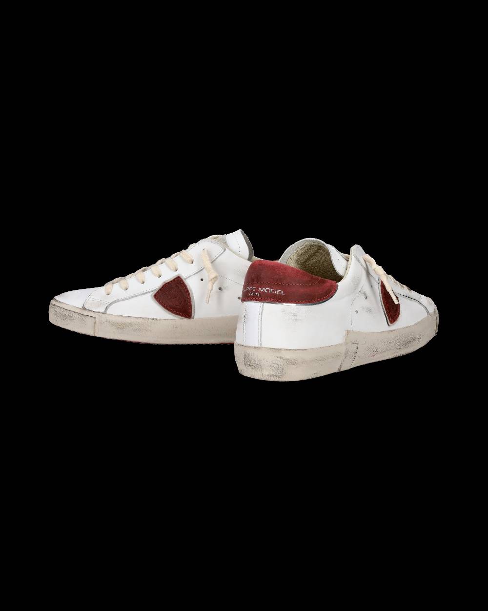 Philippe Model Sneaker casual Prsx da uomo in pelle - Bianco e rosso Offerta